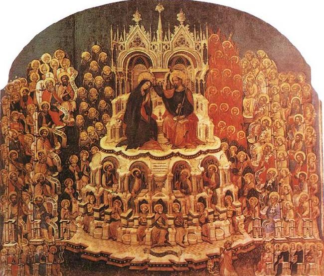 JACOBELLO DEL FIORE Coronation of the Virgin Spain oil painting art